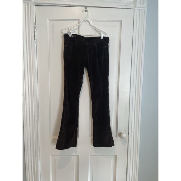 Citizens of Humanity Denim - CITIZENS OF HUMANITY Lilah Low Waist Bootcut Velvet Jeans Dark Brown Size 32